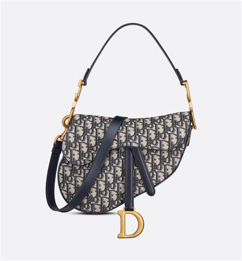 dior saddle bag dunkelblau